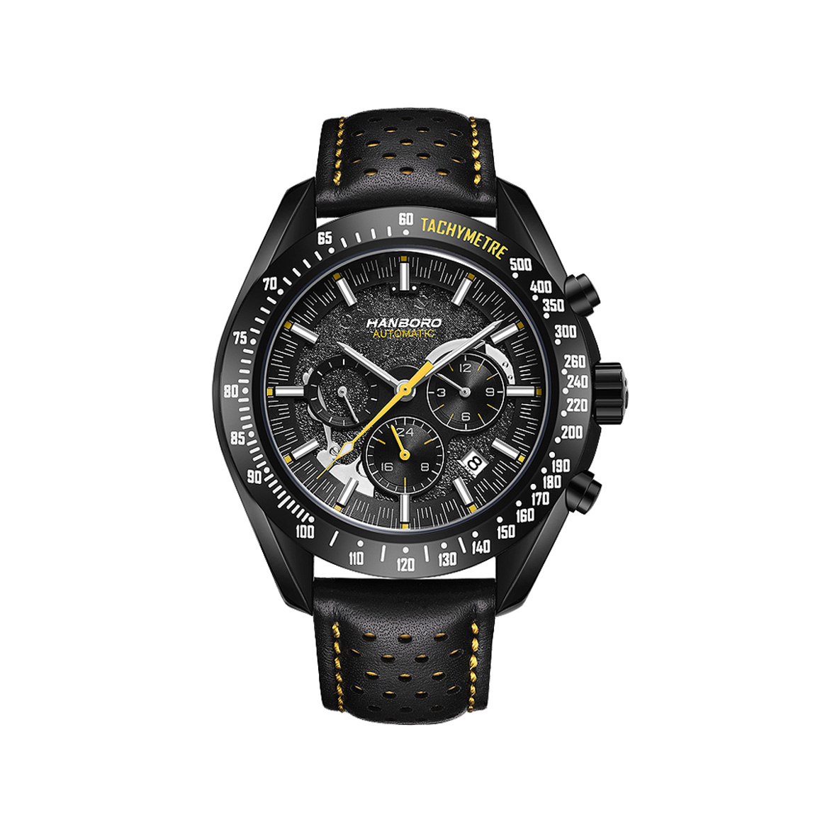 Đồng hồ HANBORO 914 dây da chính hãng tại Vũ Watch – Thiết kế sang trọng, mặt đồng hồ tinh xảo, phù hợp phong cách hiện đại.