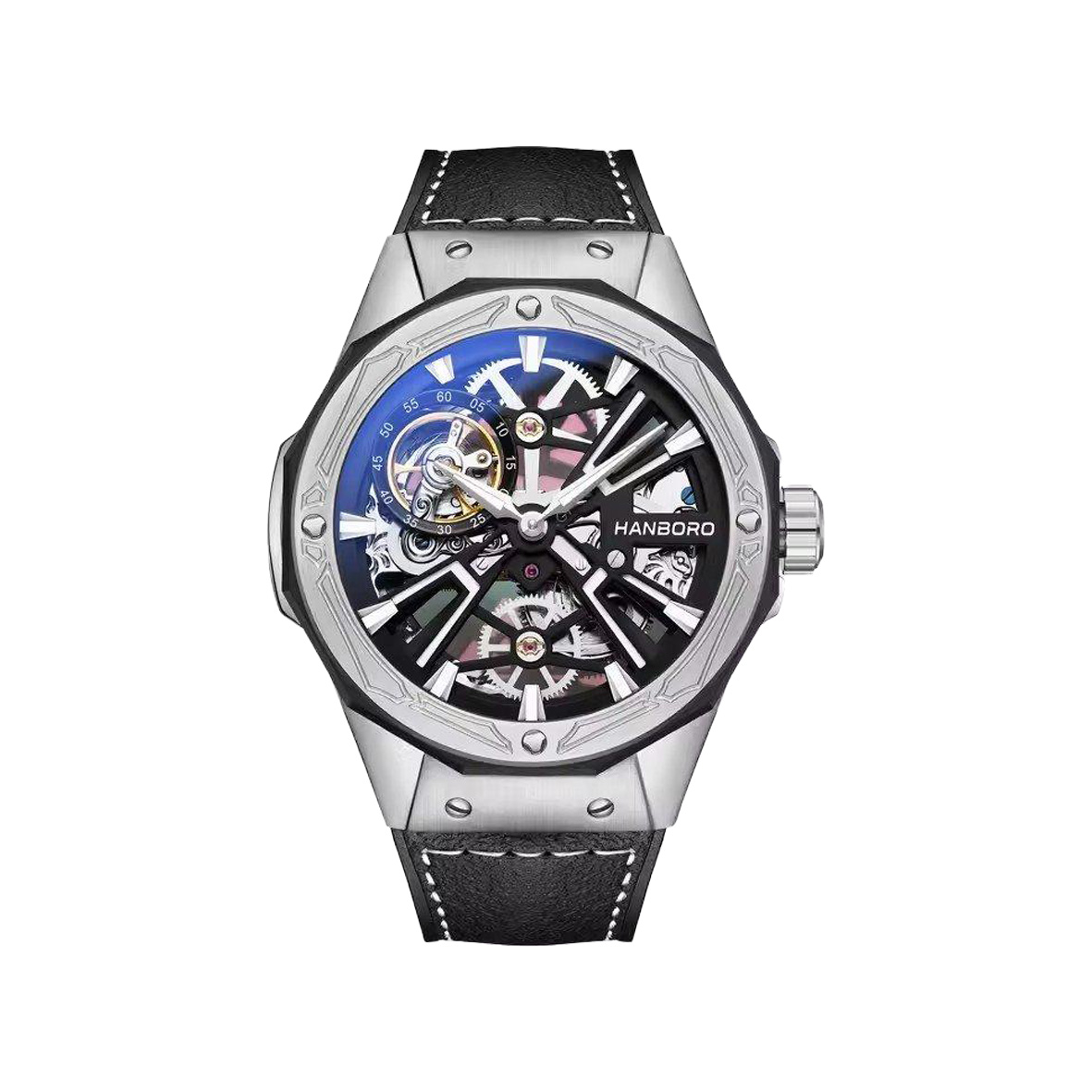 Đồng hồ HANBORO 918 dây silicone chính hãng tại Vũ Watch – Thiết kế hiện đại, trẻ trung, mang phong cách thể thao sang trọng.